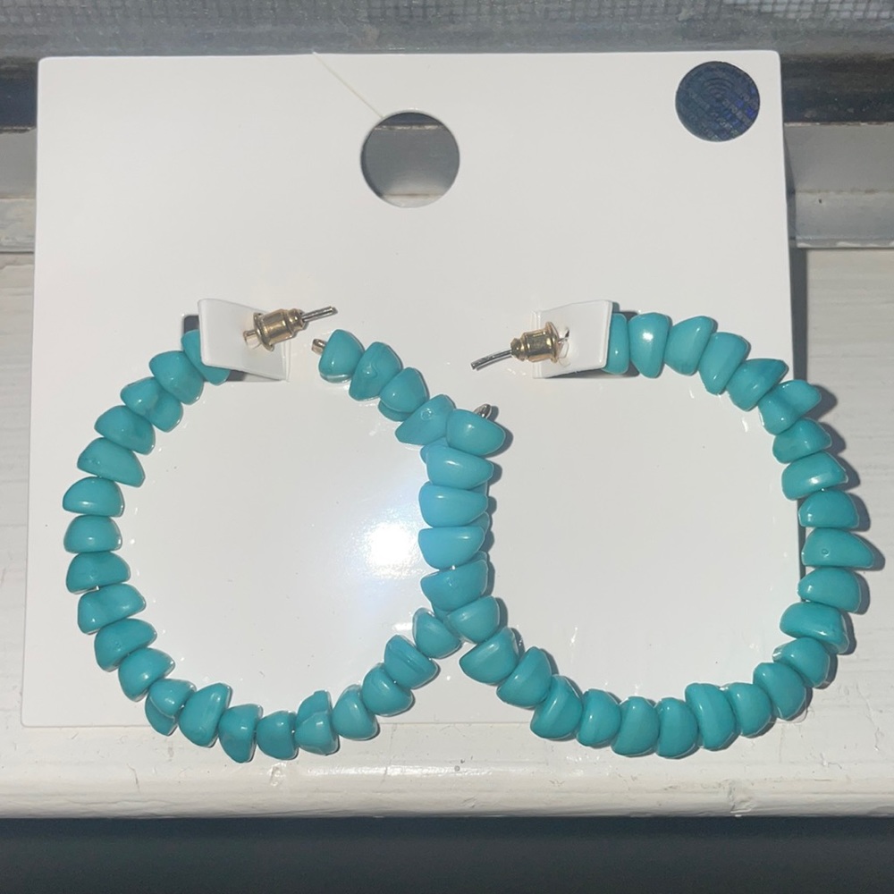 Earrings Teal- brand new